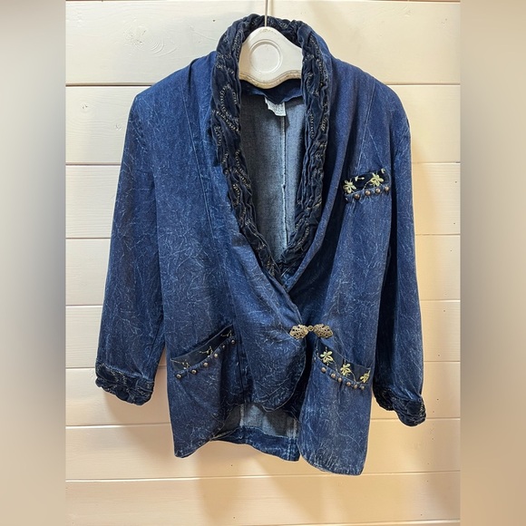 CARRELI Vintage Embellished Cotton Jacket – Size M - Picture 1 of 11